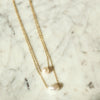 Pearl Necklace | Minimal Pearl Gold Necklace | Gifts for Her | Simple Gold Jewelry | Protextor Parrish | MN Made Jewelry | Minnesota Artists | Golden Rule Gallery | Excelsior, MN