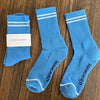 Ocean Blue Boyfriend Socks by Le Bon Shoppe