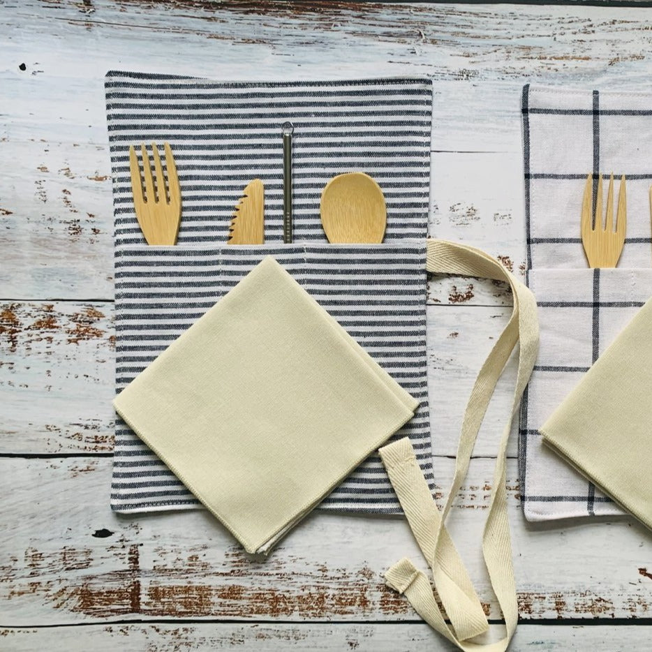 Zero Waste Cutlery Wrap | Eco Utensil Wrap | Sustainable Ethical Supplies | Golden Rule Gallery