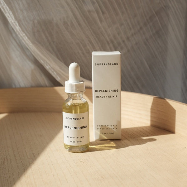 Replenishing Beauty Elixir Chamomile Face Serum Oil | Soprano Labs | Golden Rule Gallery | Excelsior, MN | Serum for Combination Skin | Clean Skincare