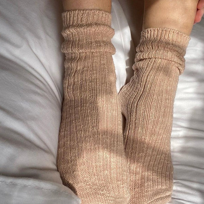 Nude Pink Le Bon Shoppe Socks for Winter at Golden Rule Gallery in MPLS
