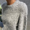 Fuzzy Heather Grey Sweater by Le Bon Shoppe