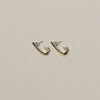 Brass Caught Hoop Earrings by Kiki Koyote 