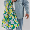 Large Lemon Tree Print Reusable Shopping Bag Baggu at Golden Rule Gallery