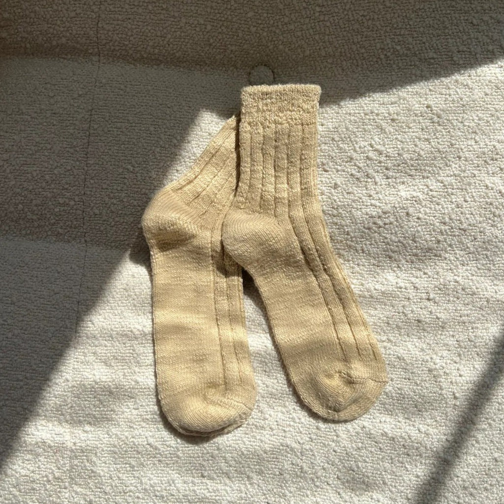 Miso Pale Yellow Hut Socks at Golden Rule Gallery in MPLS