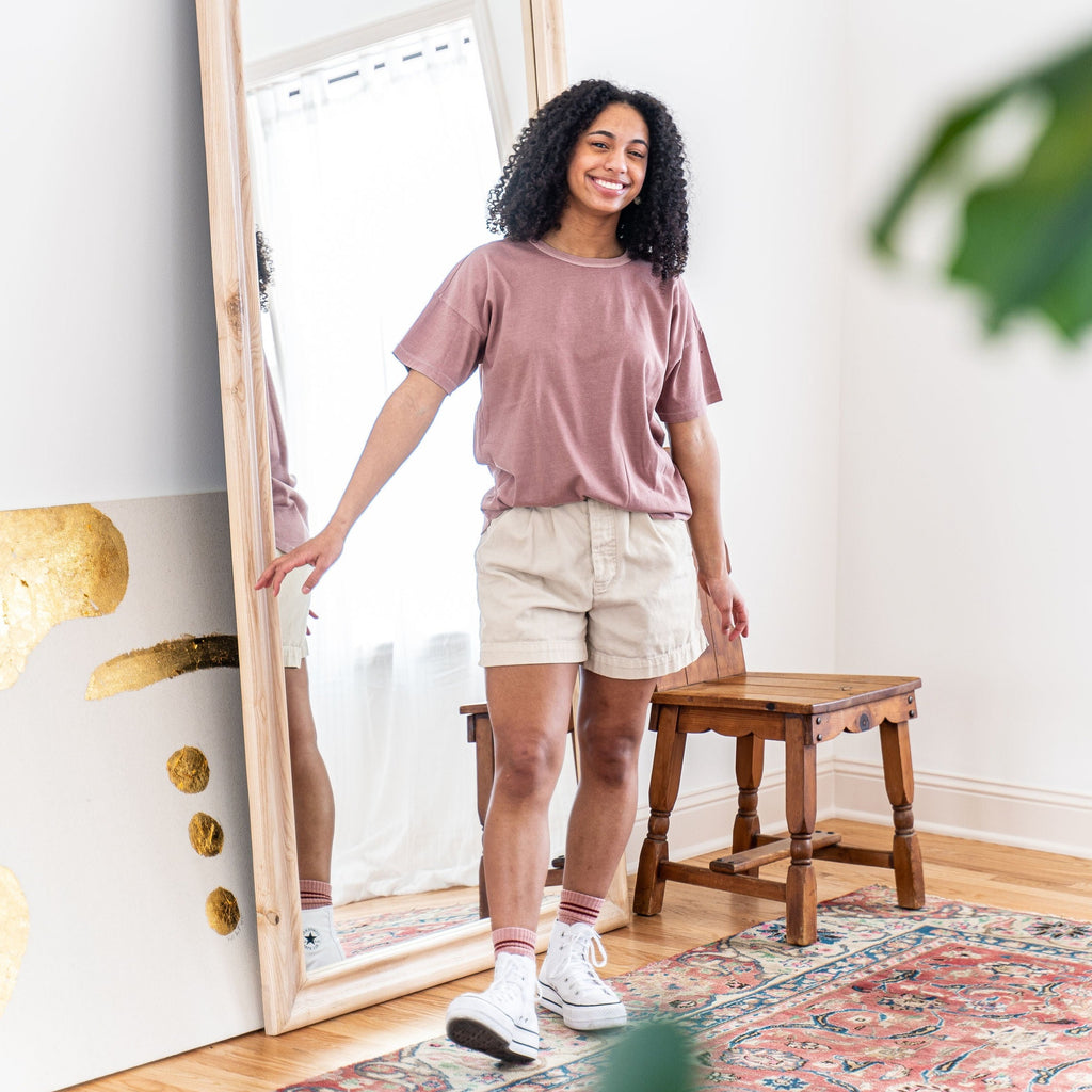 Le Bon Shoppe Dried Rose Her Tee Shirt at Golden Rule Gallery 