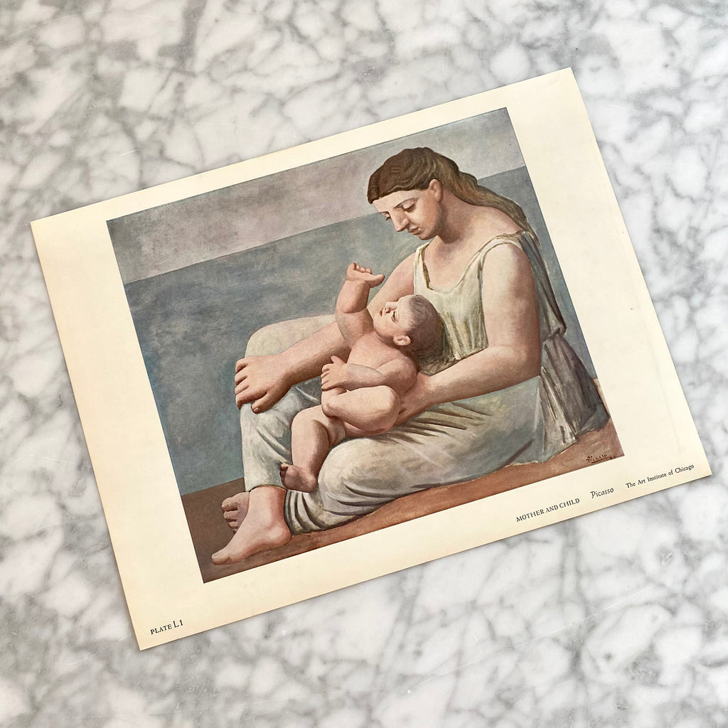 Mother and Child Vintage Picasso Art Print