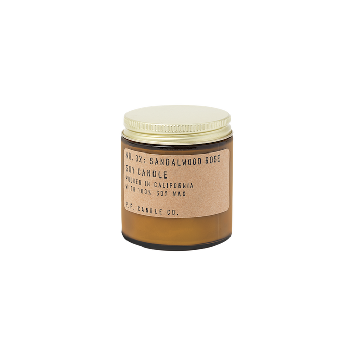 Travel Size Sandalwood Rose Soy Candle by P.F. Candle 