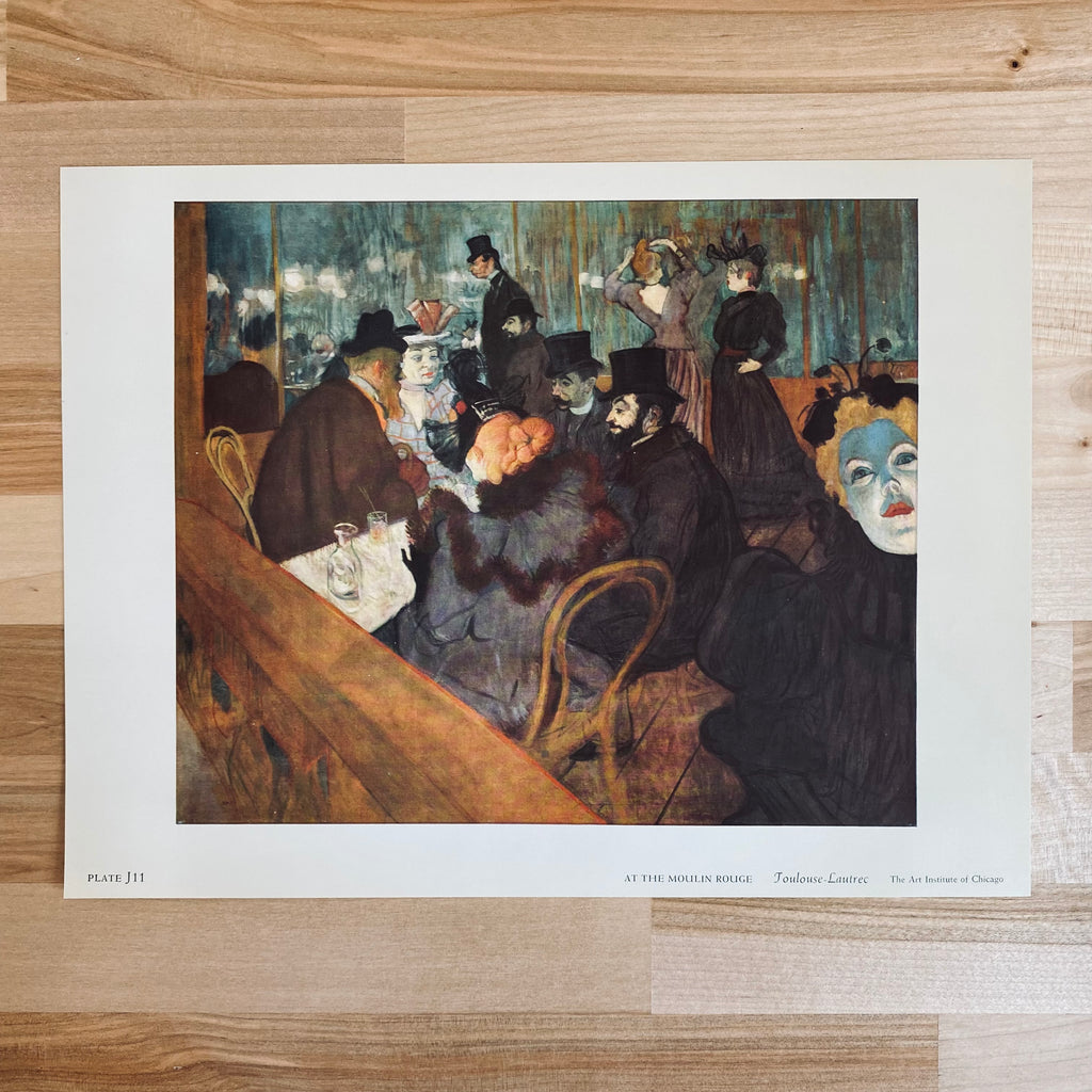 Vintage 60s At The Moulin Rouge Art Print 