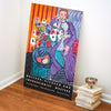 Vintage 1991 Matisse, Picasso, and Impressionist Masters Exhibition poster from the Museum of Fine Arts, Boston featuring the Matisse work from 1937 "Purple Robe with Anemones."