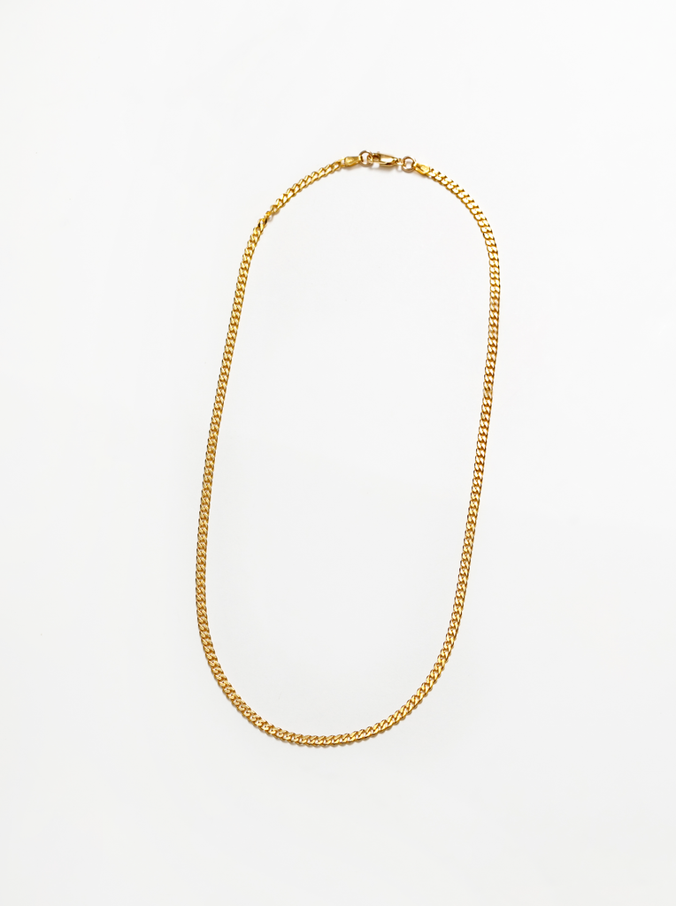 Wolf Circus Vermeil Curb Liam Necklace in Gold 