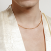 Gold Chain Liam Necklace Styled on Model by Wolf Circus