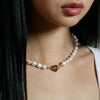 Gold Plated Lola Pearl Necklace by Wolf Circus Jewelry