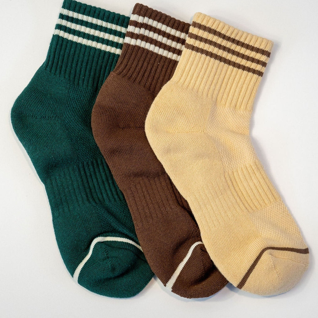 Neutral Girlfriend Socks by Le Bon Shoppe at Golden Rule Gallery