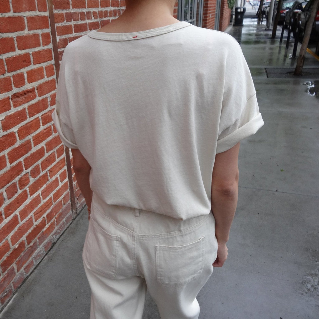 Organic Cotton Her Tee in Bone by Le Bon Shoppe at Golden Rule Gallery