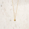 Personalized M Letter Initial Charm on Gold Chain