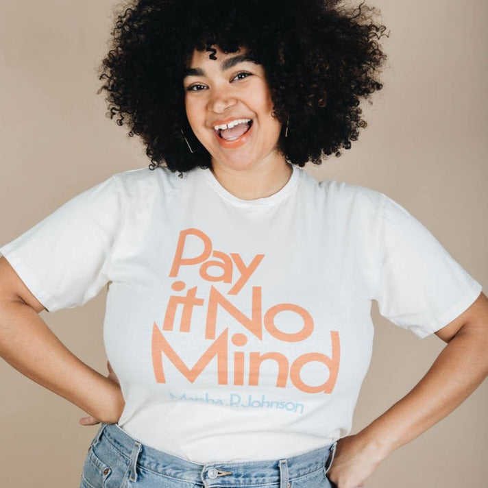 Marsha P. Johnson Quote Tee Shirt by The Bee & The Fox at Golden Rule Gallery