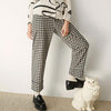 Canada Made Apparel | Black and Cream Cohen Pants | Plaid Black and White Trouser Pants | Eve Gravel Clothing | Eve Gravel Cohen Pants | Golden Rule Gallery | Sustainable Apparel | Excelsior, MN