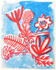 Red Floral Print | People I've Loved | Golden Rule Gallery | Excelsior, MN | Floral Art Print | Red Flower Prints