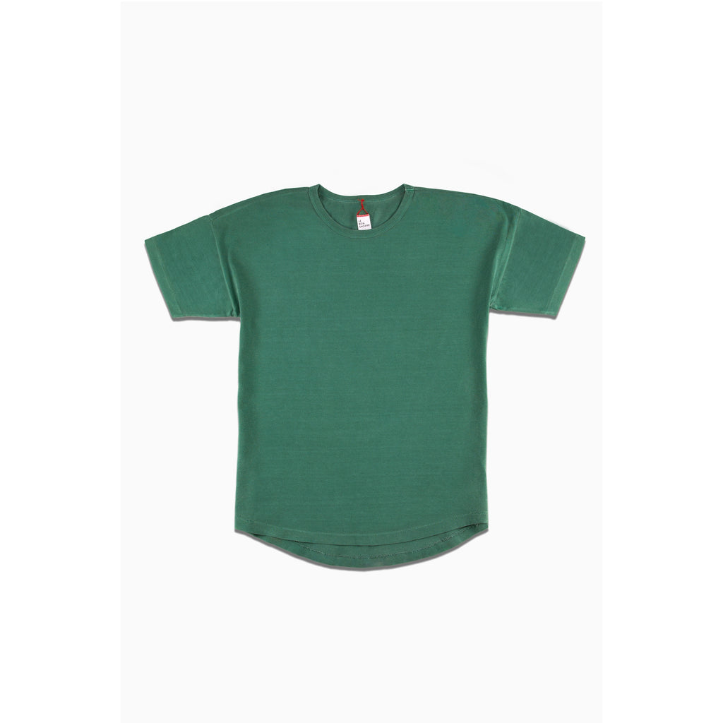 Round Neck Drop Shoulder Tee Shirt | Moss Green Golden Rule Gallery Le Bon Shoppe