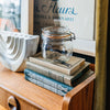 Rounded French Glass Storage Jar with Airtight Rubber Seal Vintage Display at Golden Rule Gallery | Excelsior, MN