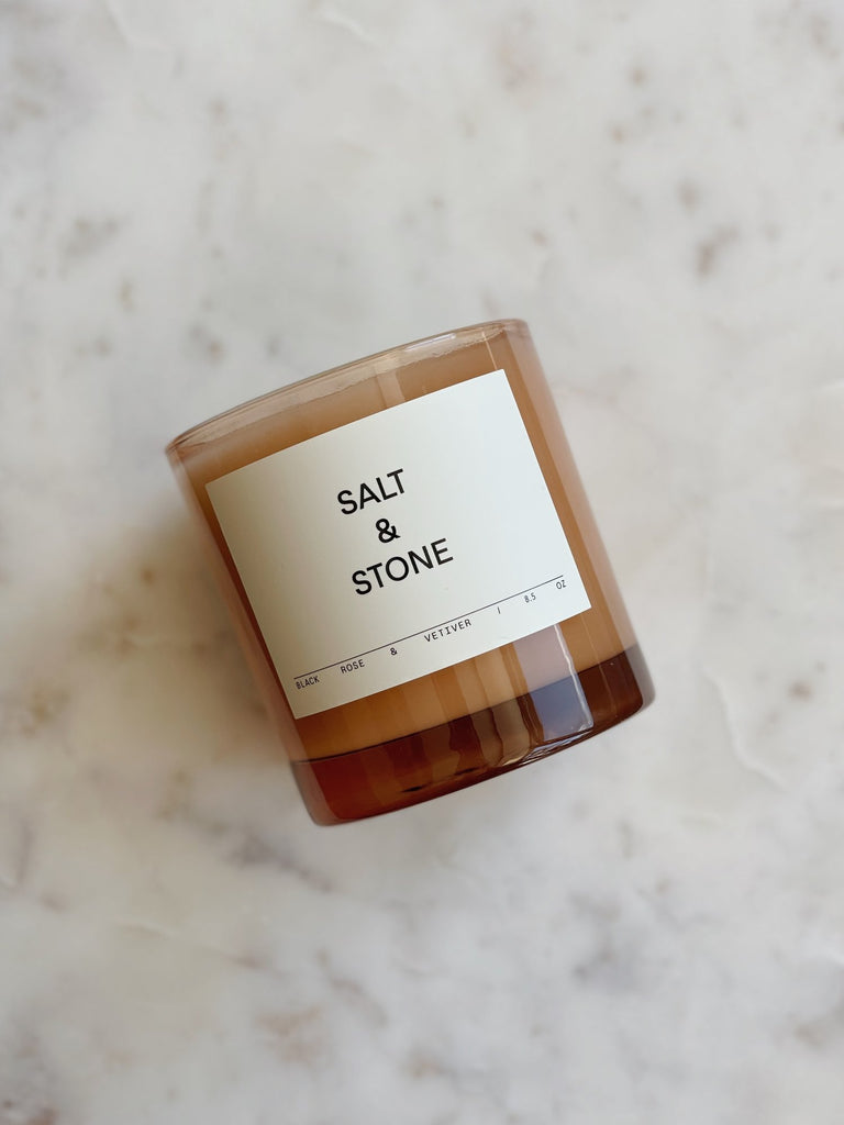  Black Rose and Vetiver Candle by Salt and Stone