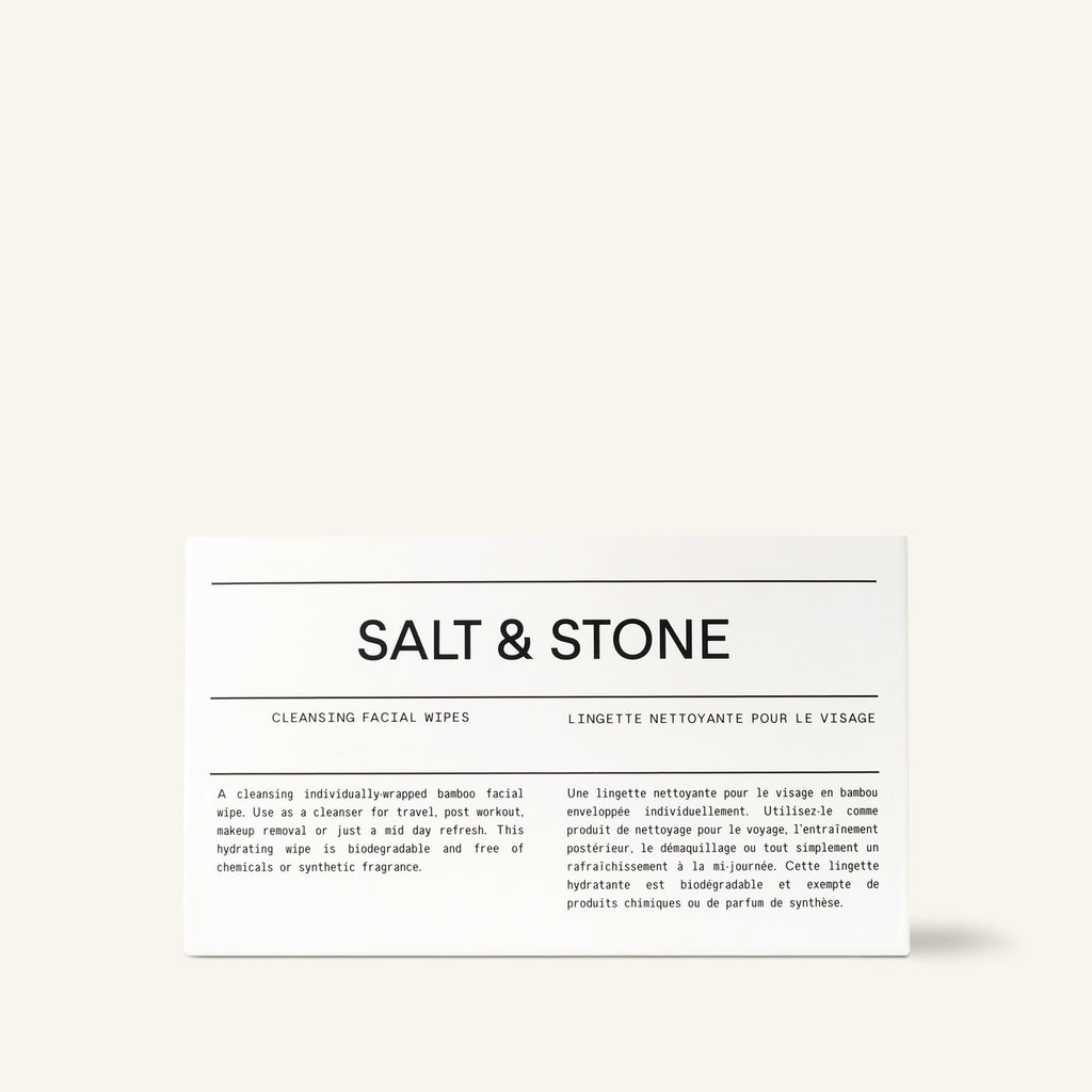Salt and Stone Biodegradable Cleansing Facial Wipes at Golden Rule Gallery