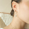 Gold Hoops with Coin Pearl Earrings | Coin Pearl Hoops | Protextor Parrish Jewelry | Golden Rule Gallery | Excelsior, MN
