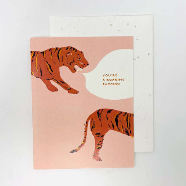 Tiger Card Roaring Success Seedlings Card at Golden Rule Gallery in Excelsior, MN