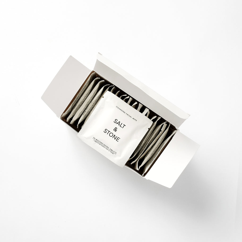 Single Use Cleansing Wipe by Salt & Stone at Golden Rule Gallery in Excelsior, MN
