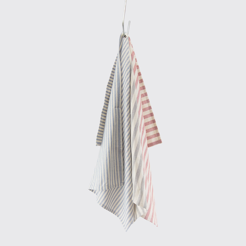 Thin Red and White Stripe Kitchen Towel