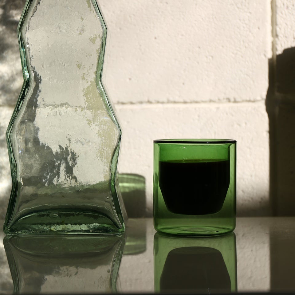Verde Green Double Cups by YIELD at Golden Rule Gallery