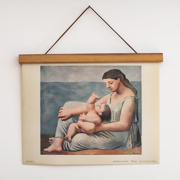Vintage 60s Picasso Mother and Child Art Print