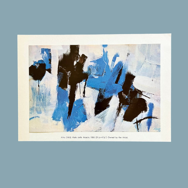 Vintage 1960 Afro "Viale delle Acacie" Swiss Art Plate