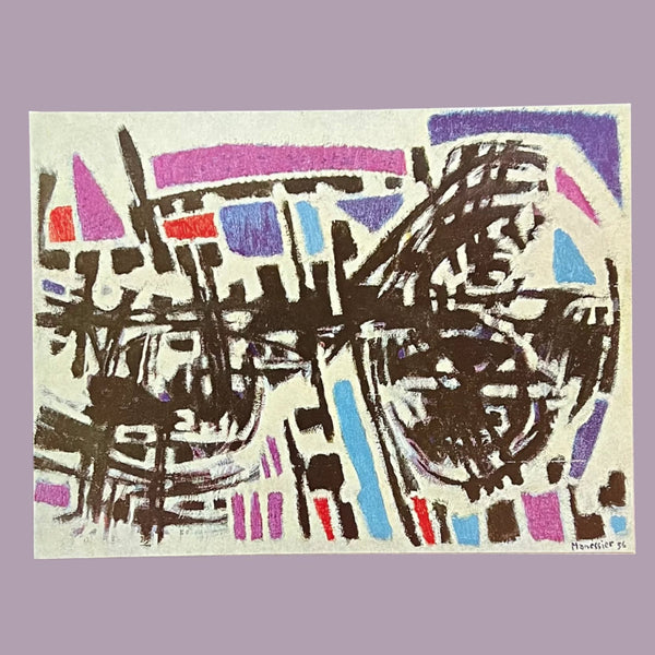 Vintage 1960 Alfred Manessier "Painting" Swiss Art Plate