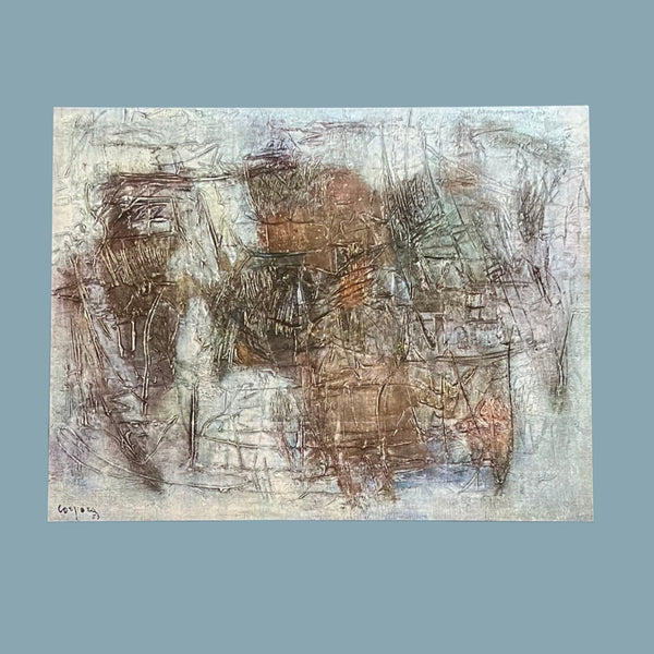 Vintage 1960 Antonio Corpora "Drawing" Swiss Art Plate