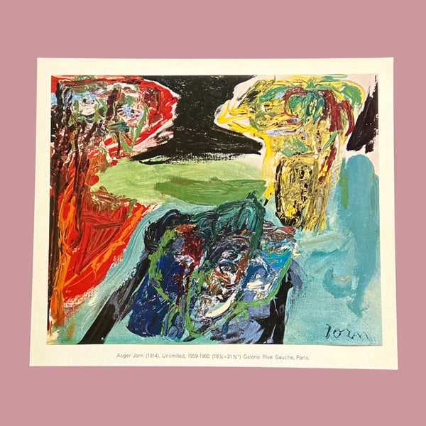 Vintage 1960 Asger Jorn "Unlimited" Swiss Art Plate