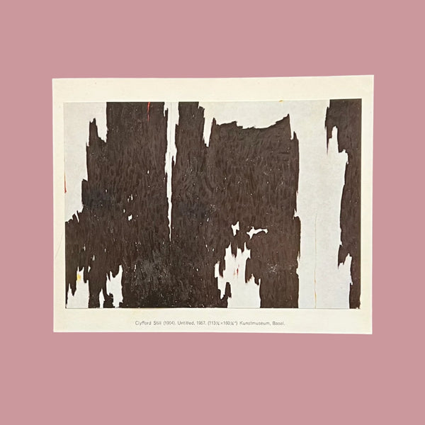 Vintage 1960 Clyfford Still "Untitled" Swiss Art Plate