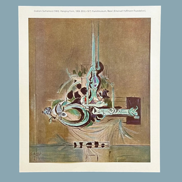 Vintage 1960 Graham Sutherland "Hanging Form" Swiss Art Plate