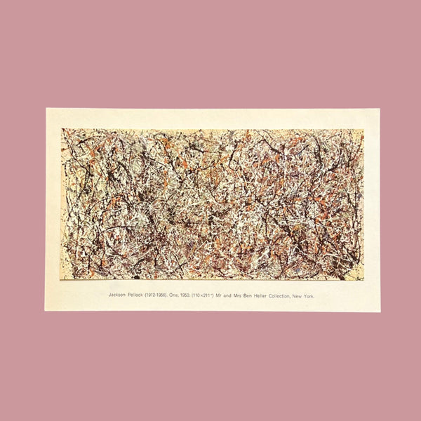 Vintage 1960 Jackson Pollock "One" Swiss Art Plate