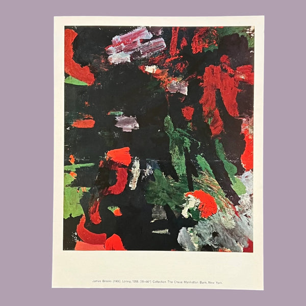 Vintage 1960 James Brooks "Loring" Swiss Art Plate