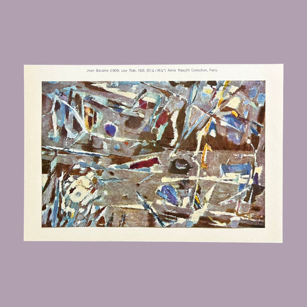 Vintage 1960 Jean Bazaine "Low Tide" Swiss Art Plate