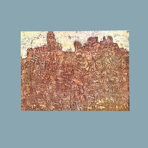 Vintage 1960 Jean Dubuffet "Landscape with a Bear" Swiss Art Plate