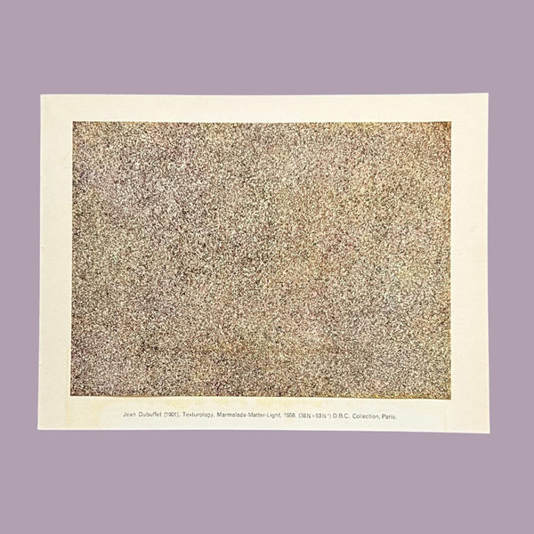 Vintage 1960 Jean Dubuffet "Texturology, Marmalade-Matter-Light" Swiss Art Plate