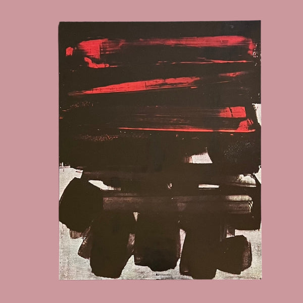 Vintage 1960 Pierre Soulages "Painting" Swiss Art Plate