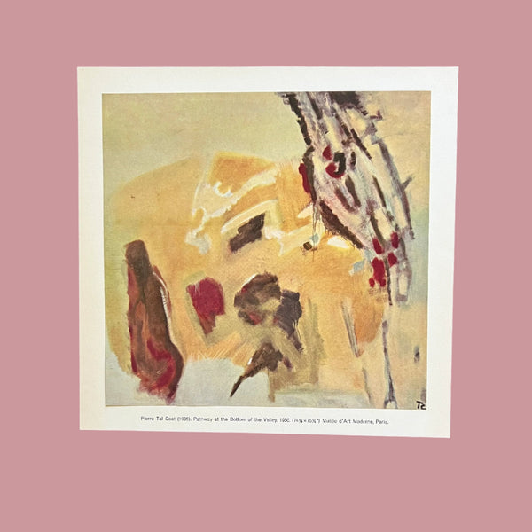 Vintage 1960 Pierre Tal Coat "Pathway at the Bottom of the Valley" Swiss Art Plate at Golden Rule Gallery in Excesior, Minnesota