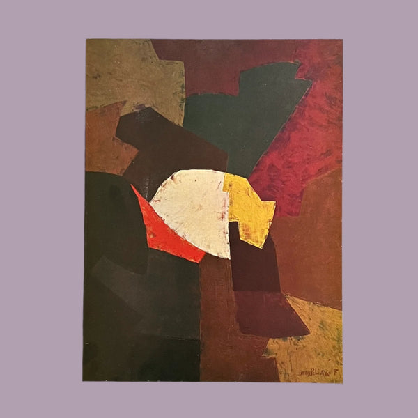 Vintage 1960 Serge Poliakoff "Composition" Swiss Art Plate
