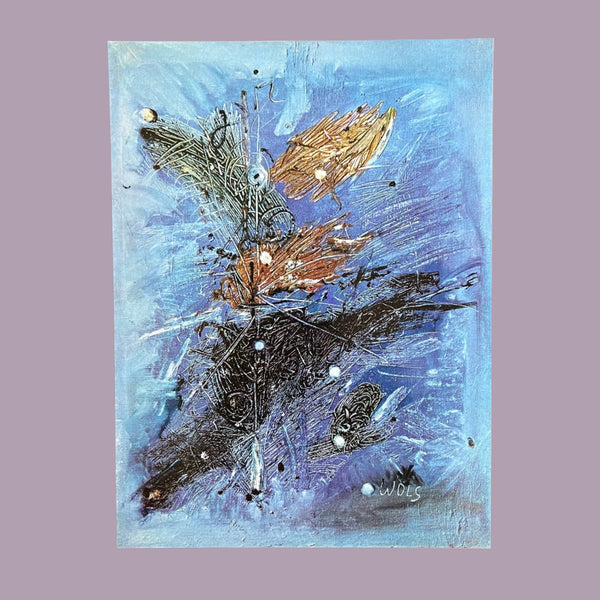 Vintage 1960 Wols "The Vowels" Swiss Art Plate