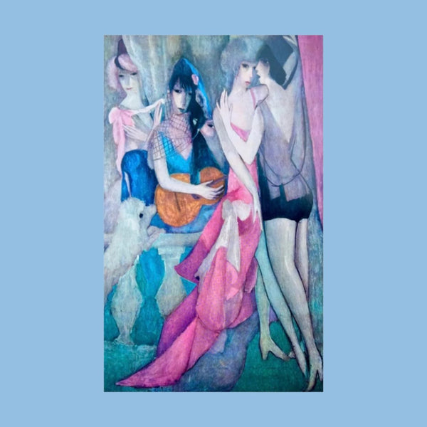 Vintage 1962 Marie Laurencin "The Girls" Art Print