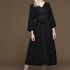 Clay Virginia Dress | Winsome Goods | Contrast Stitching Long Dress | MPLS Made Apparel 